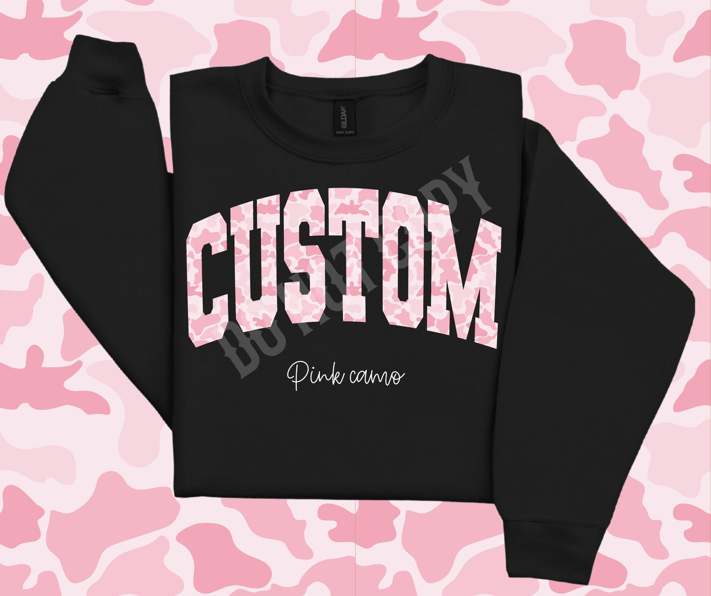 Custom pink camo varsity