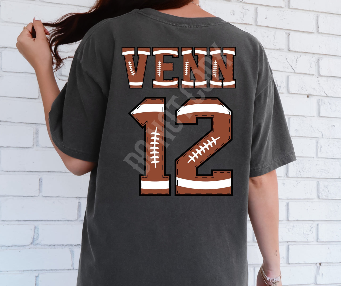 Football custom name and number
