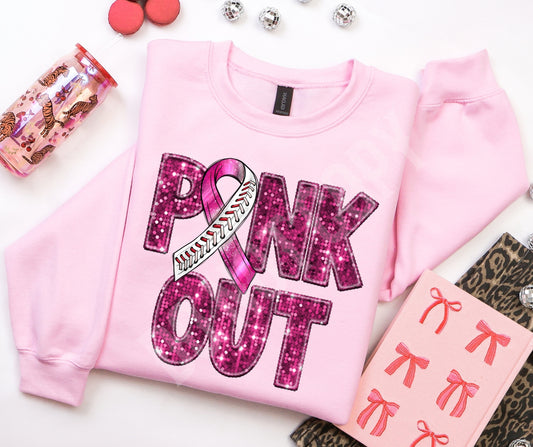 Pink baseball