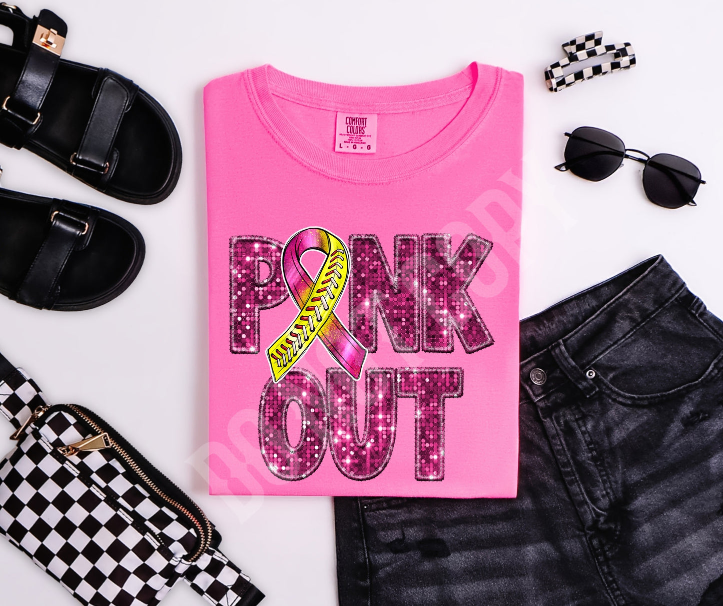 Pink softball