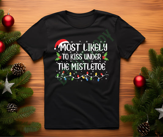 Most likely to kiss mistletoe