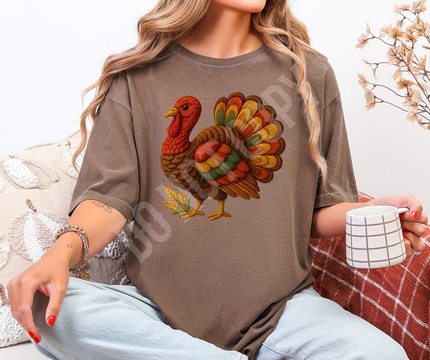 Faux knit turkey