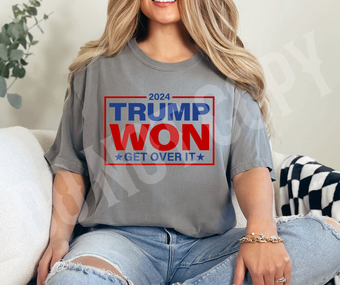 Trump won red blue