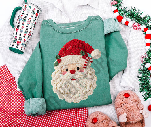 Faux knit Santa