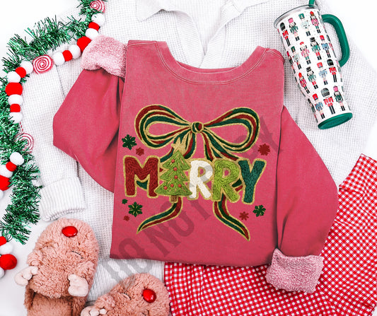 Faux knit merry