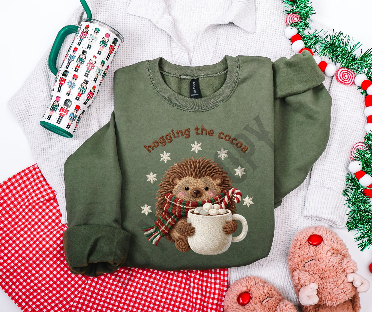 Faux knit hedgehog