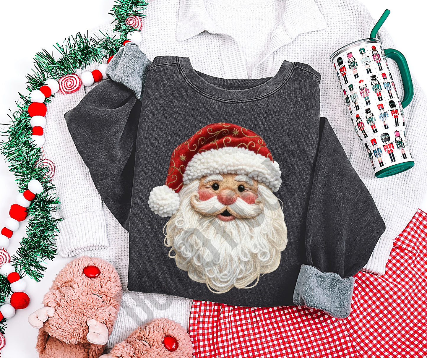Santa faux knit