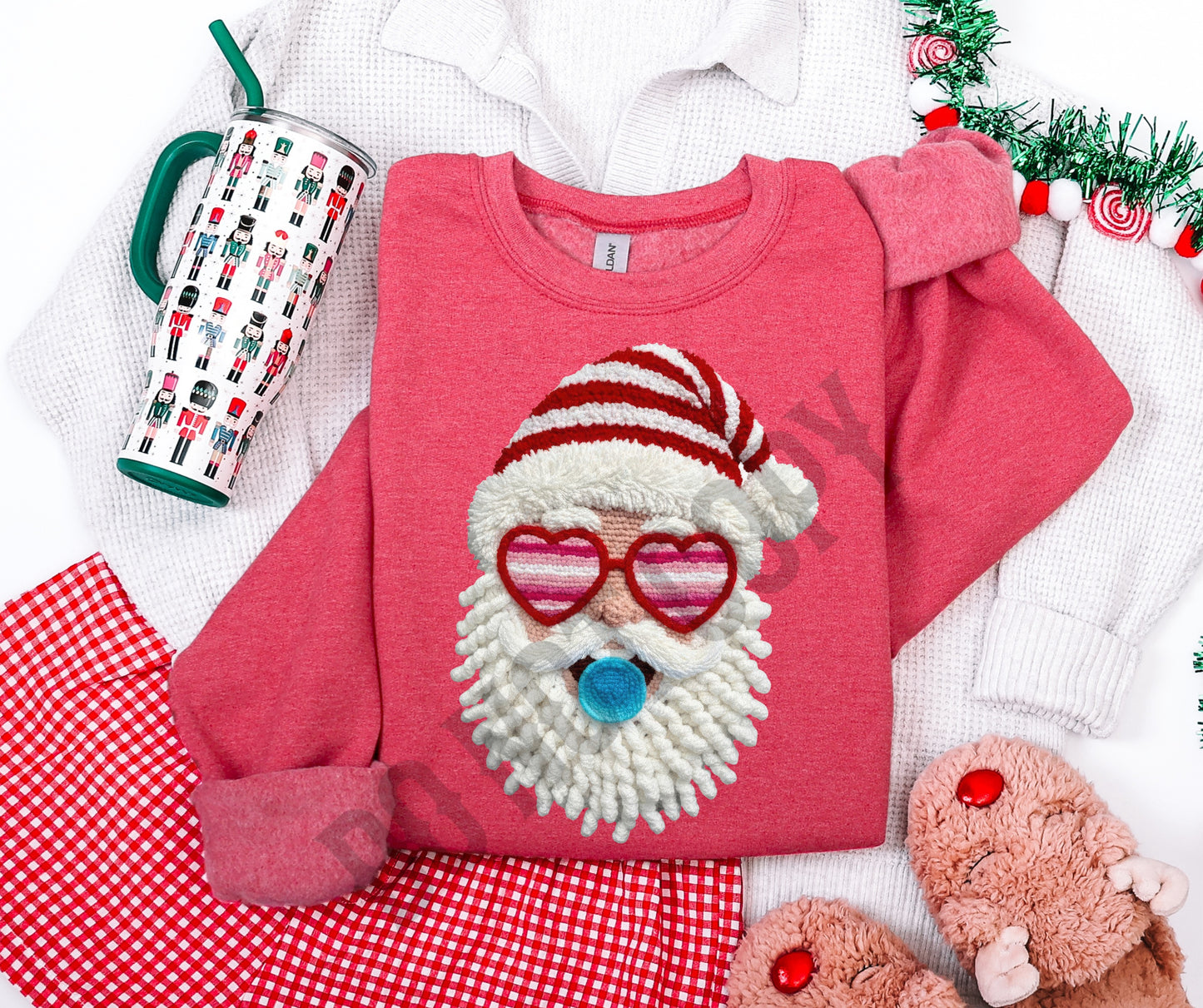 Santa faux knit