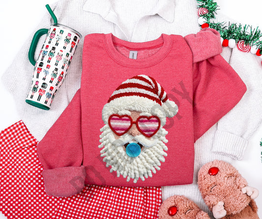 Santa faux knit