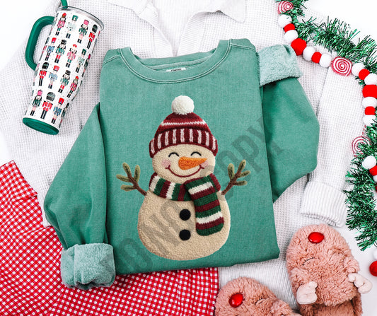 Snowman faux knit
