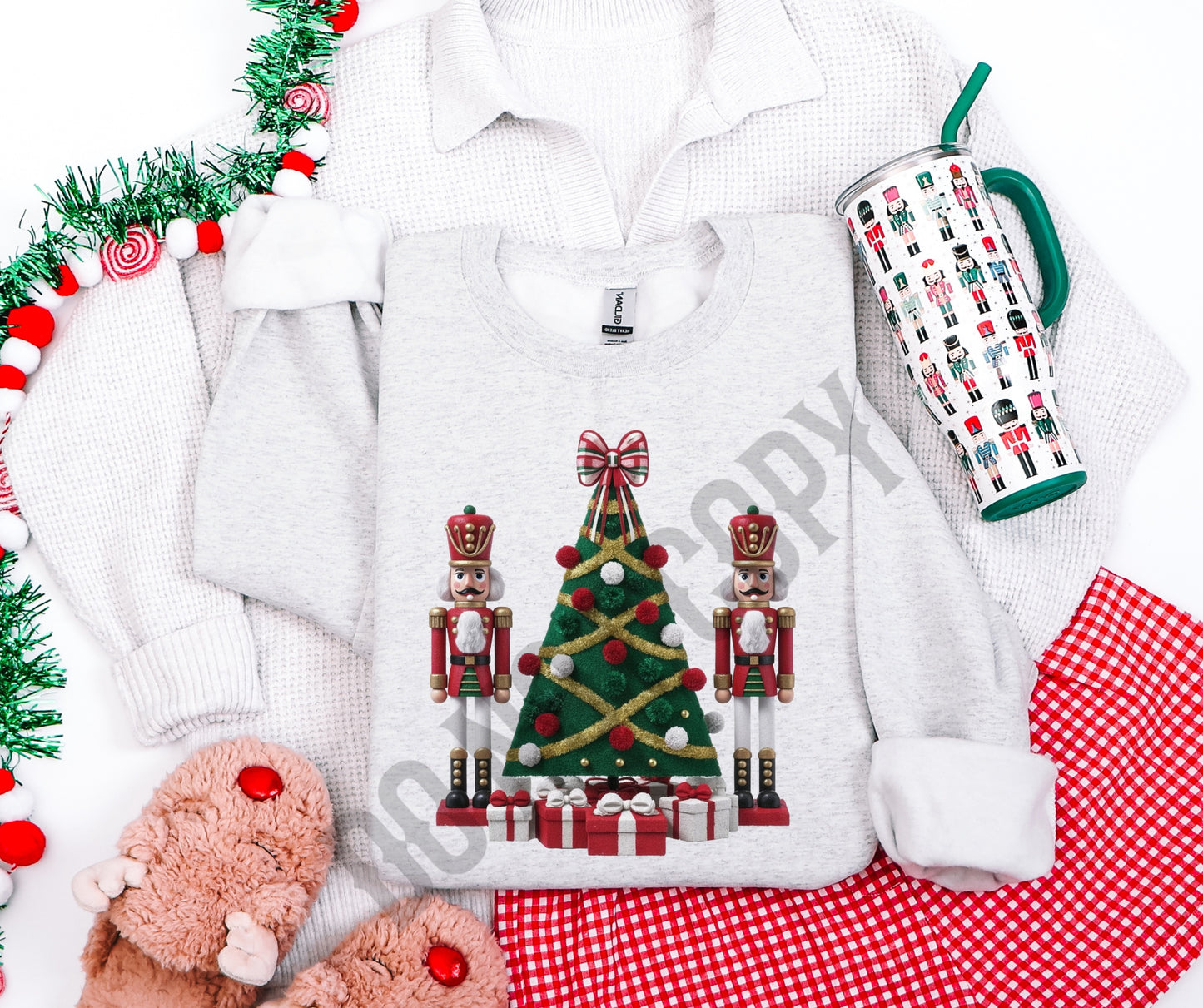 Christmas faux knit