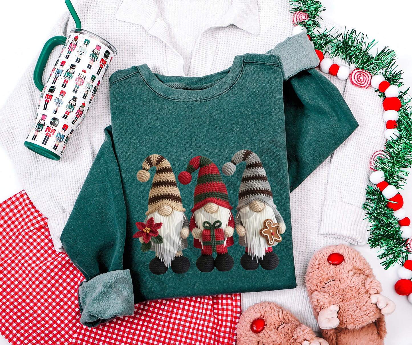 Gnomes faux knit