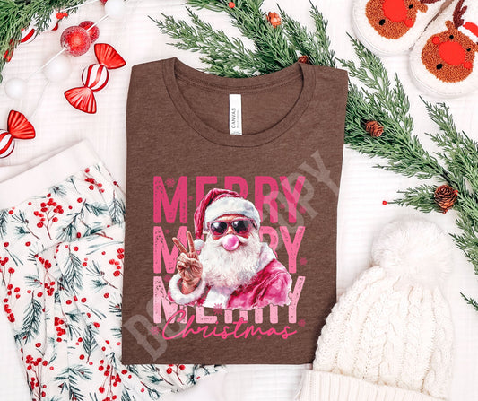Christmas merry pink