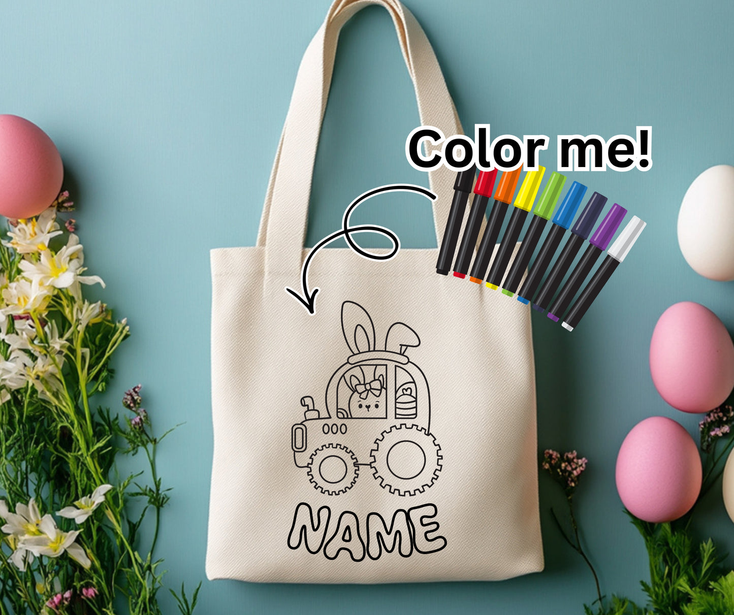 Easter bag transfer custom