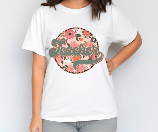 Teacher Floral Circle