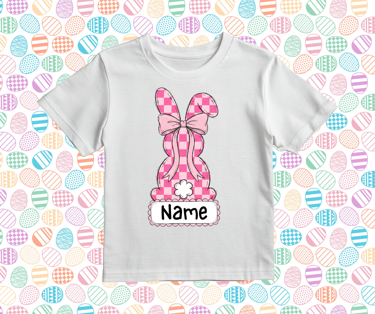 Easter custom name pink