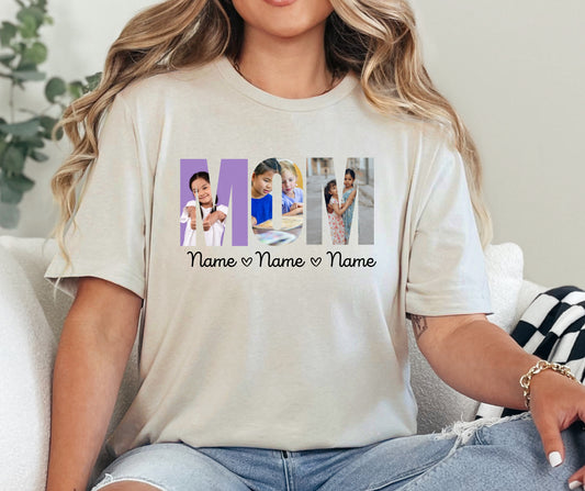 Custom photo name/title + photos + kiddos names