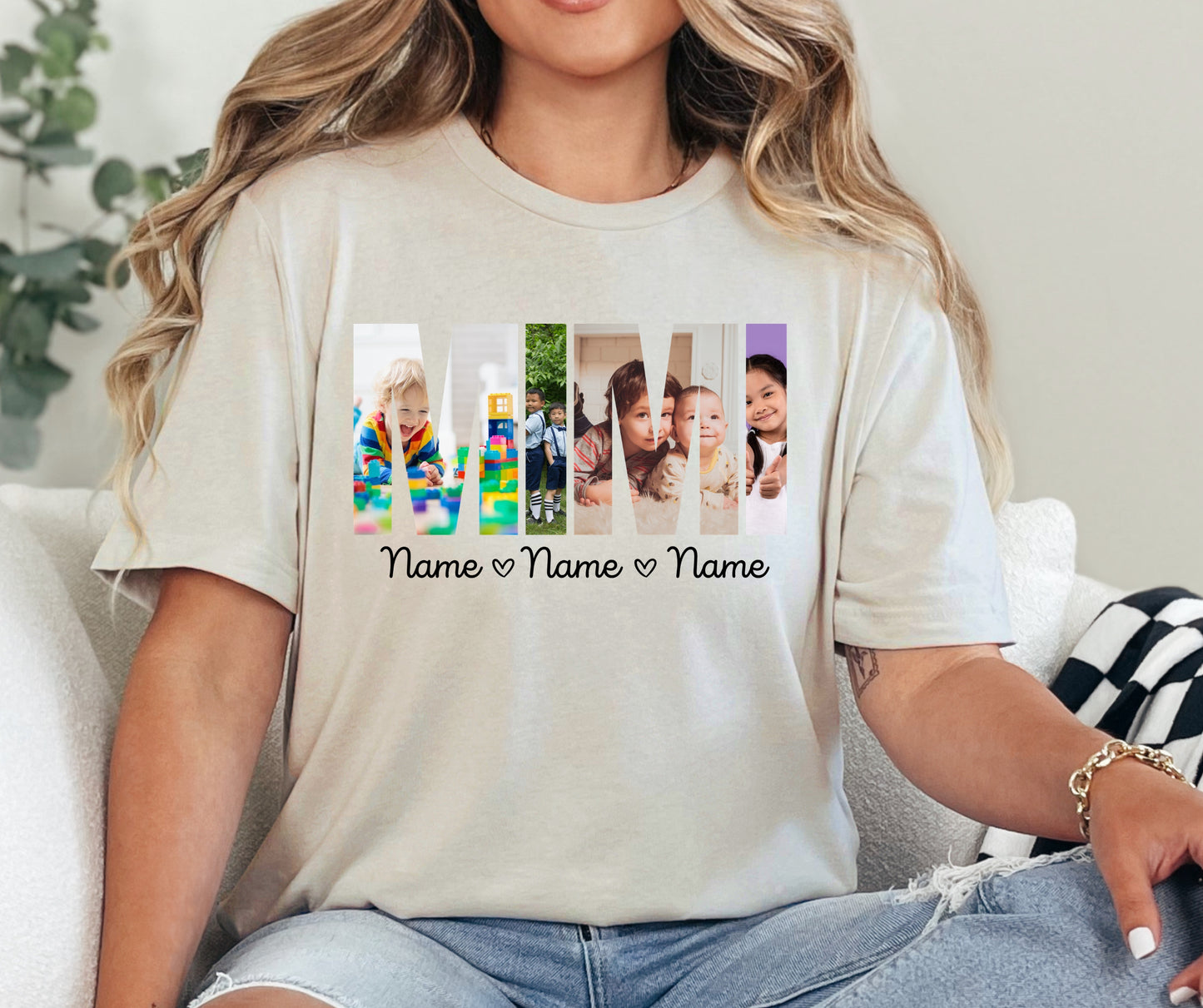 Custom photo name/title + photos + kiddos names