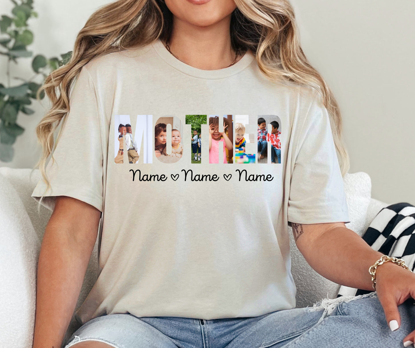Custom photo name/title + photos + kiddos names