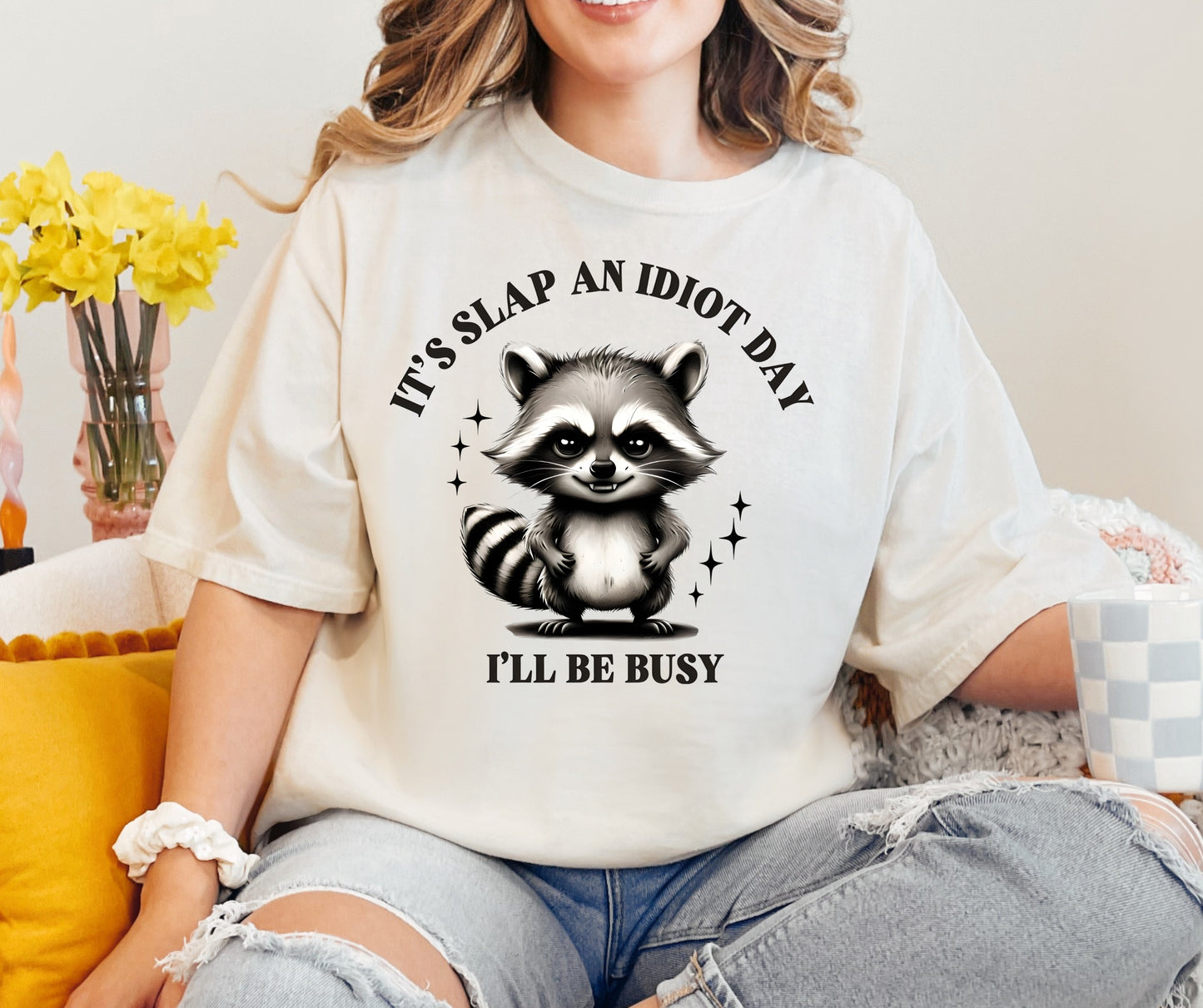 Raccoon busy