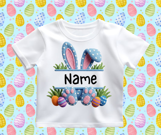 Easter custom name blue