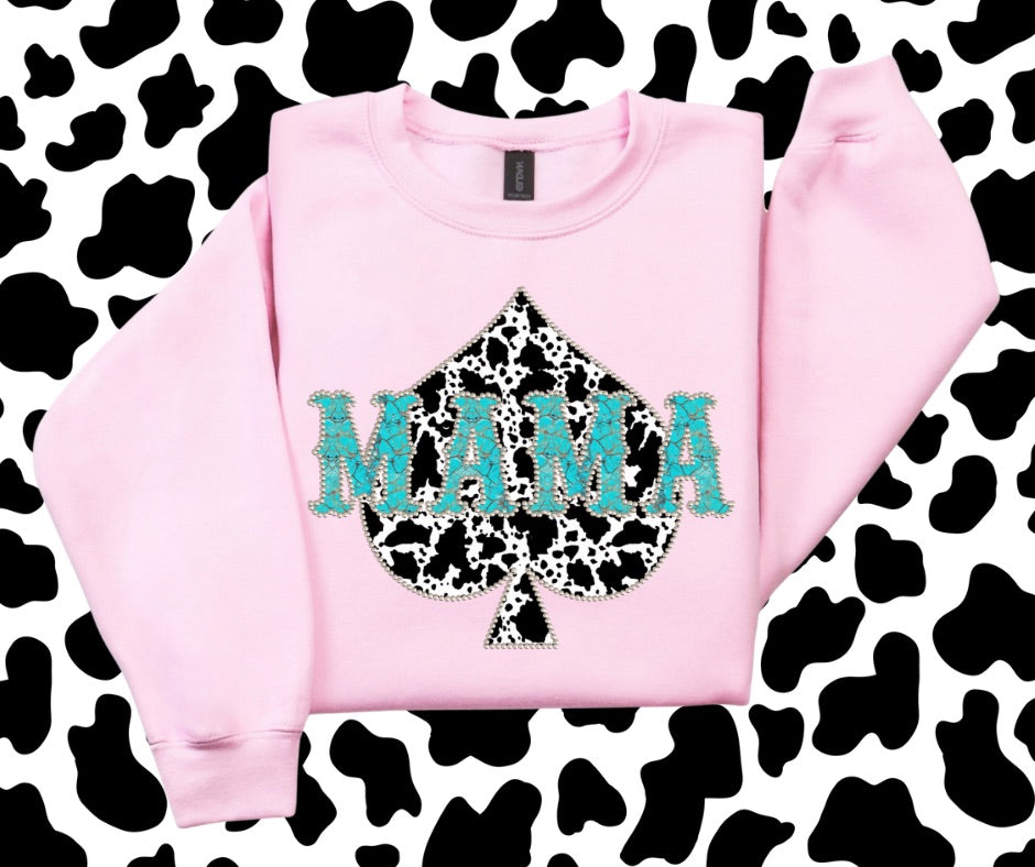 Mama turquoise cow