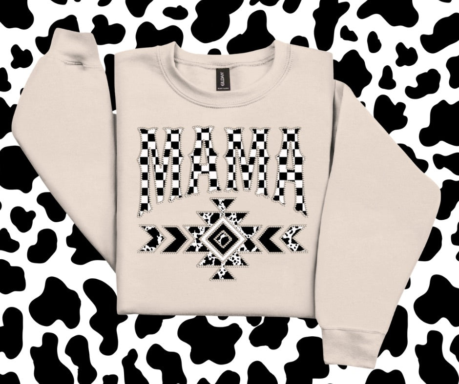 Mama checker cow