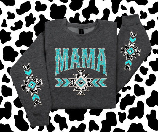 Mama turquoise with 2 sleeves